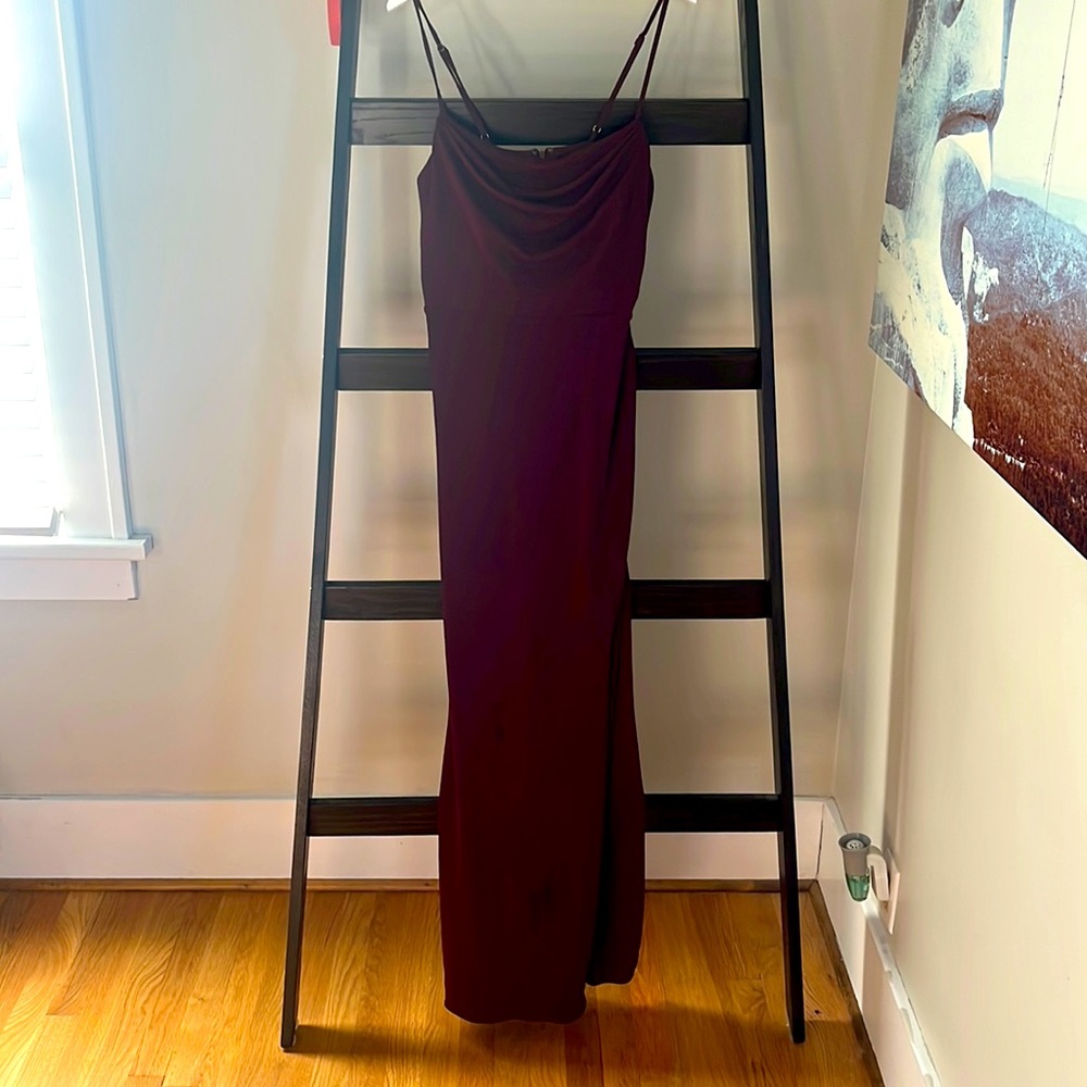Birdy Grey Ash Crepe dress in Cabernet XL
